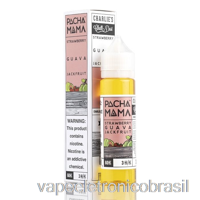 Vape Recarregável Morango Goiaba Jaca - Pachamama - 60ml 3mg